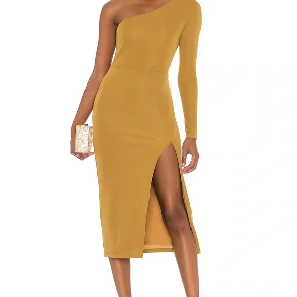 loft green floral dress MARIA DE LA ORDEN. Short mustard green dress. TS – Hibuy market main image 1